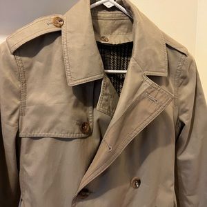 Vintage System Women's Trench Coat Beige Size Small